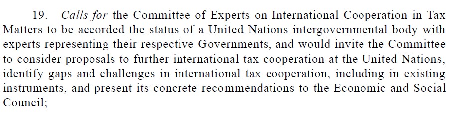toveryding's tweet photo. G77 - representing 130+ developing countries - has tabled a resolution calling for an intergovernmental UN tax body. This comes shortly after OECD announced a new international tax package nicknamed “the deal of the rich". The battle about the global tax rules is far from over https://t.co/3jiCwXl5WG