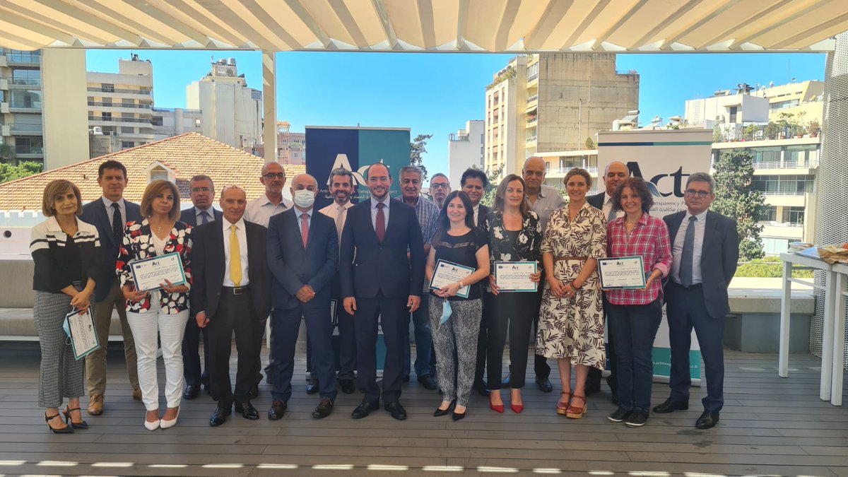 CInspectionLB's tweet photo. 1/5 Le Président de l’@CInspectionLB @GeorgesAAttieh en s’adressant aux inspecteurs qui ont participé à une formation renforçant leurs capacités avec @ActProjectLeb et @expertisefrance. #Act4Trust https://t.co/5AuwwVocWo