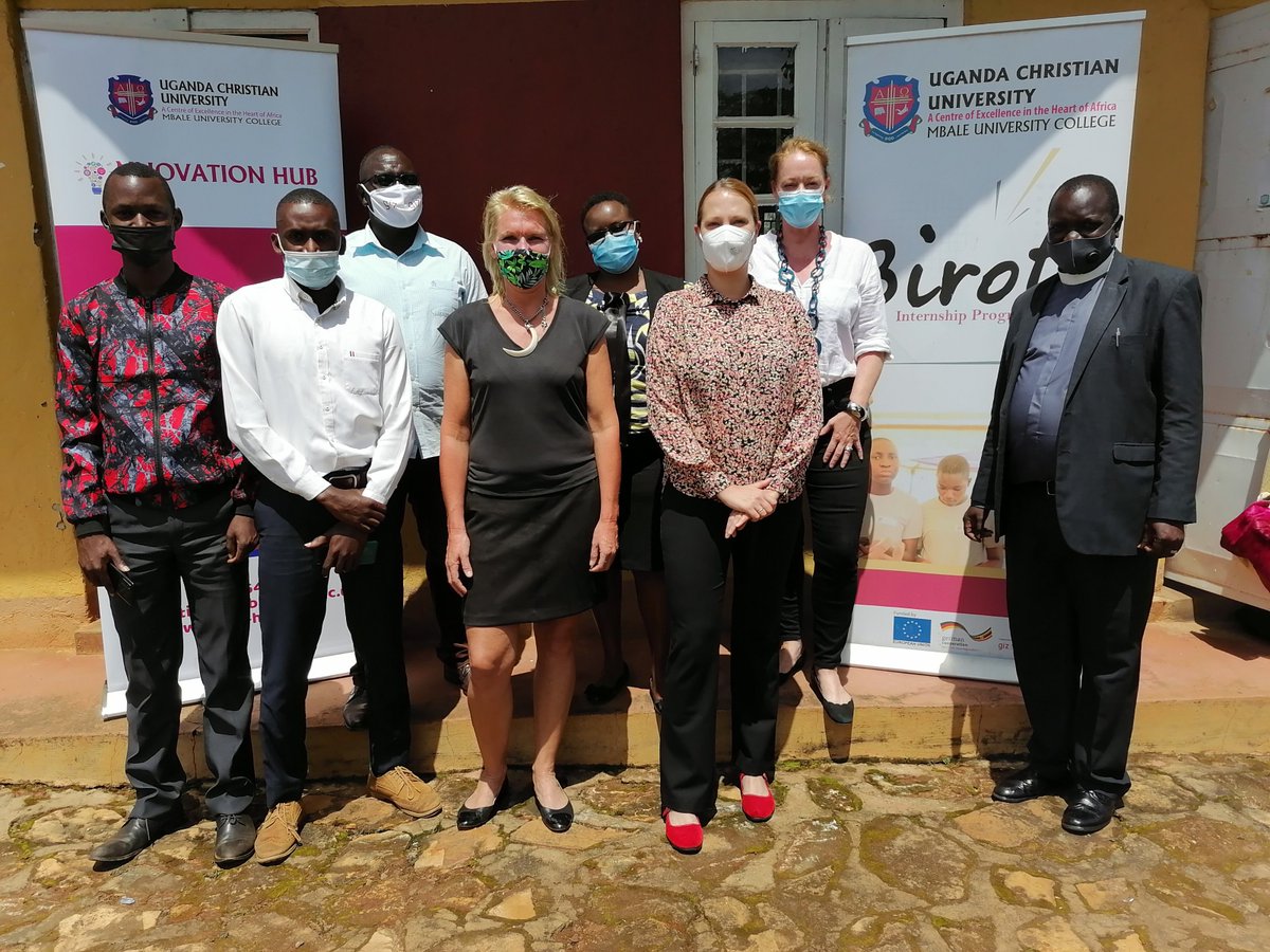 Representatives from GIZ CUSP have met a team from UCU Mbale College to discuss lessons learnt from a pilot mentorship project. The project provided students internship opportunities in CSOs while strengthening CSOs capacities in return. GIZ CUSP is funded by <a href="/EUinUG/">EU in Uganda</a> &amp; <a href="/BMZ_Bund/">Bundesentwicklungsministerium</a>
