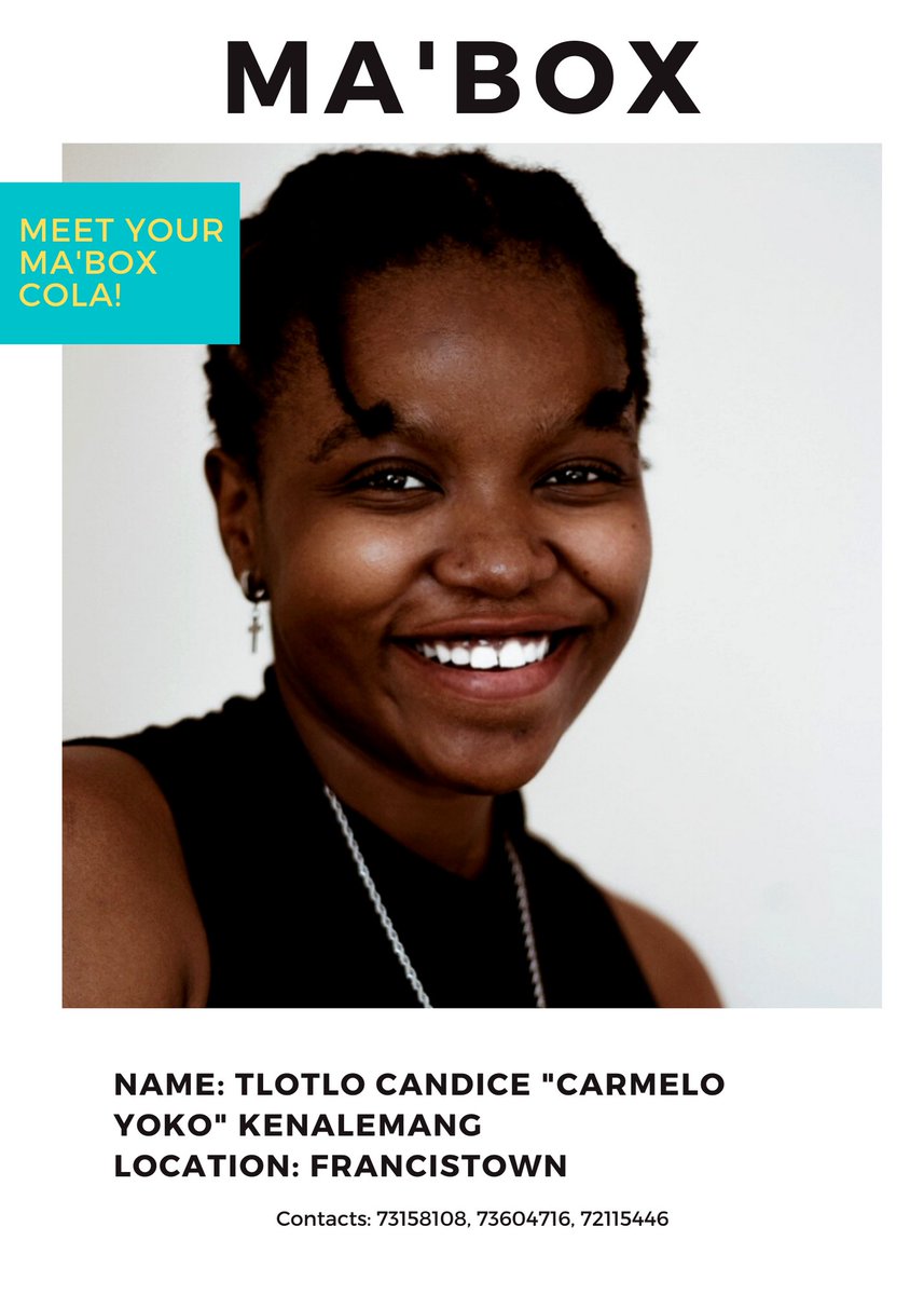 carmelo_yoko's tweet photo. Meet your Francistown Ma'Box COLAs ☺! For more information about #MaBox, please feel free to contact us:

C.O.L.A - Community Organizer and Leadership Activator 🙏🏾 https://t.co/11VENTa5pU