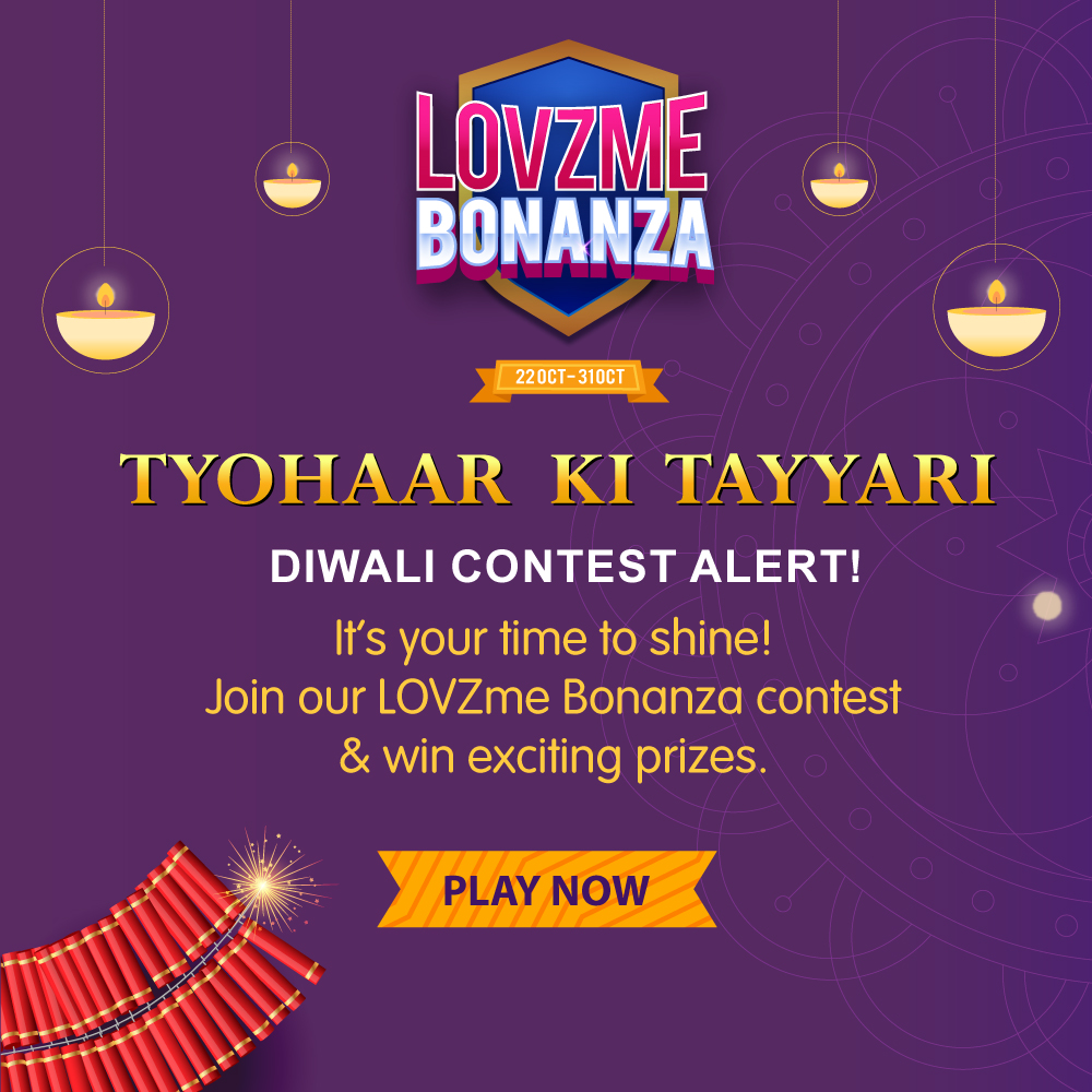 Take participate in our #LOVZme Bonanza contest and win some exciting gift hamper.
Play Now: bit.ly/3FpXv2T

#diwali #lovzmebonanza #diwali2021 #UnhookTheBoring #LOVZmeFashion #LOVZme #influencer #instagram #blogger #influencerstyle #fashion #love #follow #instagood