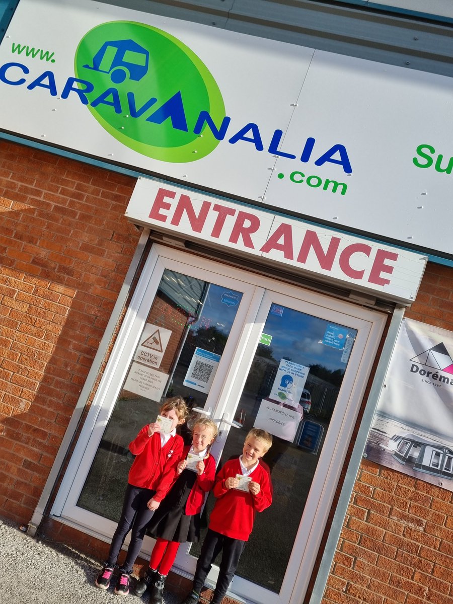 SanSior's tweet photo. Diolch yn fawr I @Caravanalia am croeso cynnes bore ma. A huge thank you to all staff at Caravanalia for supporting our class business and helping us to raise funds for @ConwyMind https://t.co/EwxJRbMx2V