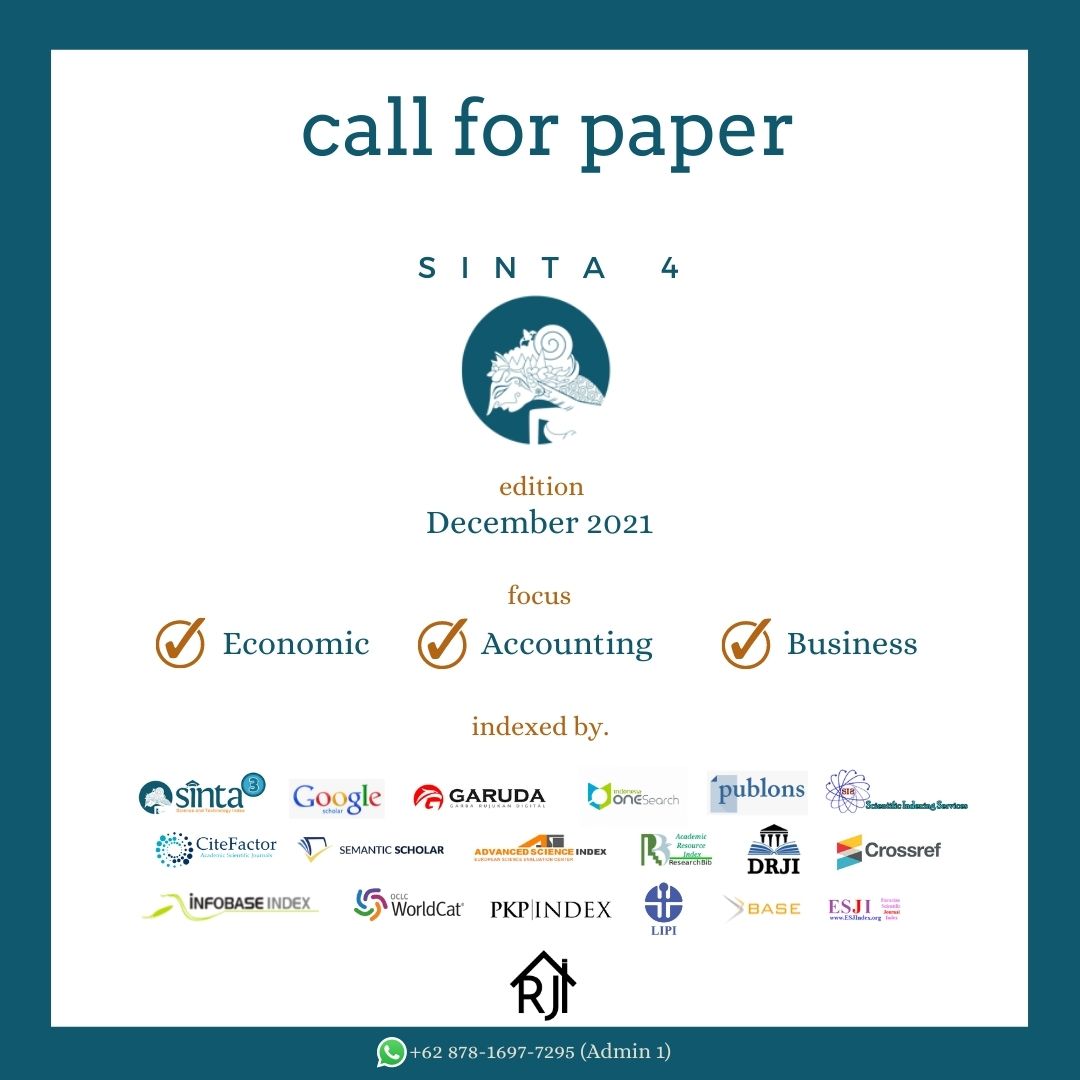 setroberikeik's tweet image. Vol. 5 Issue 4 December 2021

#jurnalilmiah #ejournal #onesearch #jurnalinternasional