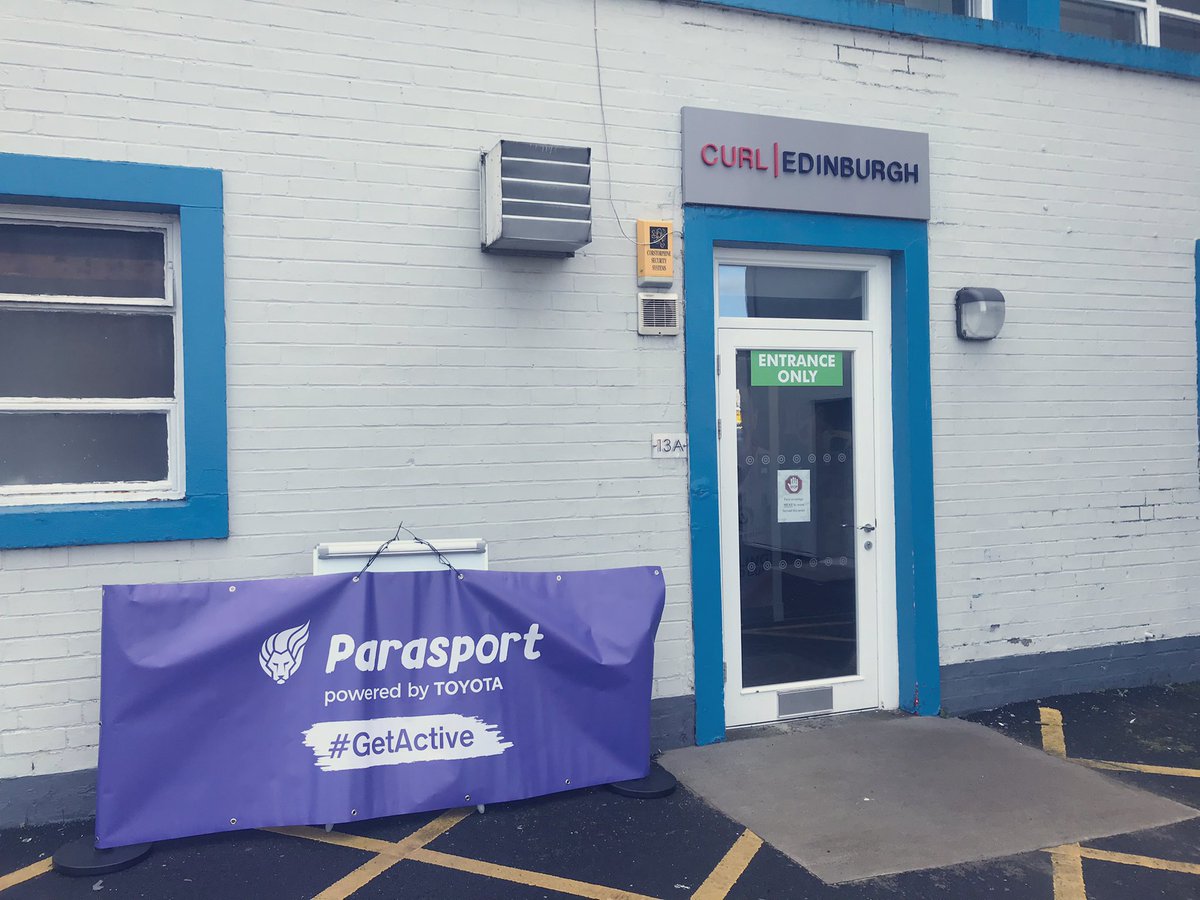 @Parasportuk has arrived at @CurlEdinburgh for today’s event! Exciting afternoon ahead! 🥌 @scottishcurling
