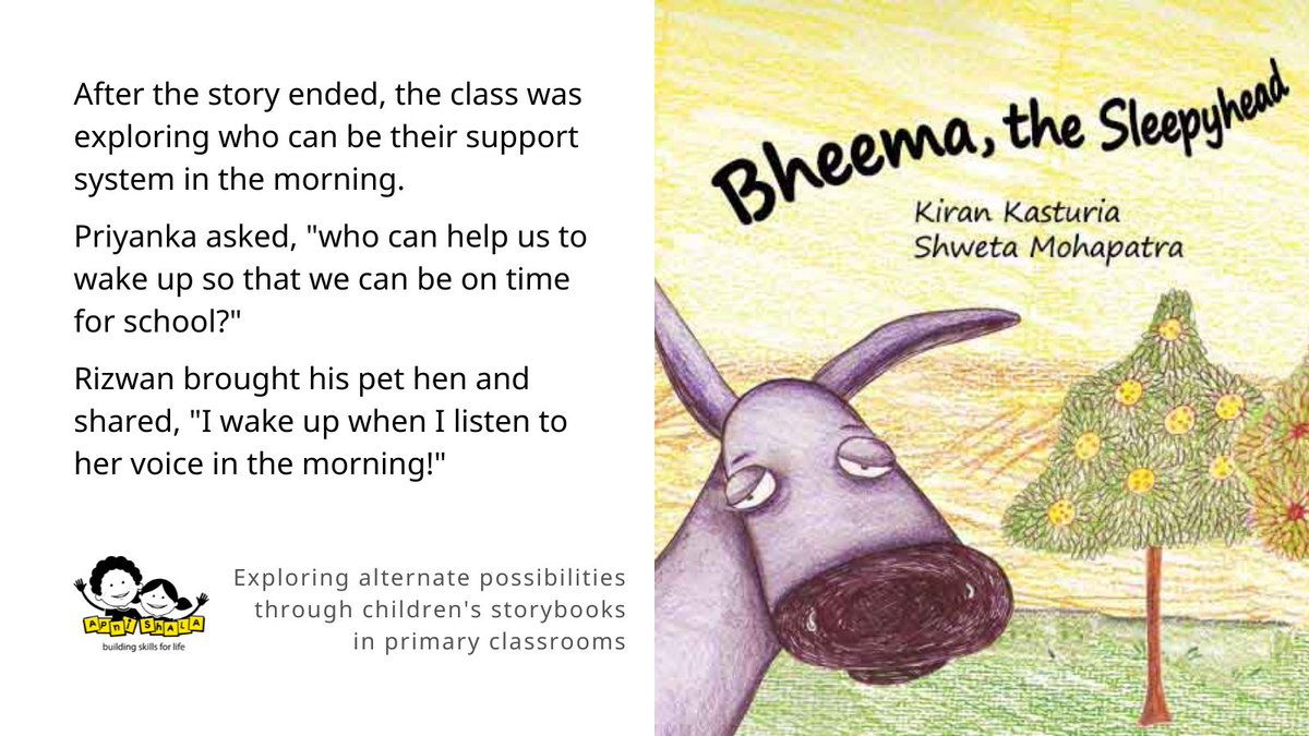 ApniShala's tweet photo. #SocialEmotionalLearning #SEL #Education #MentalHealth #Wellbeing #Children #Students #NarrativePractices #NarrativeIdeas #PrathamBooks #Story https://t.co/xzjjQmrSyq