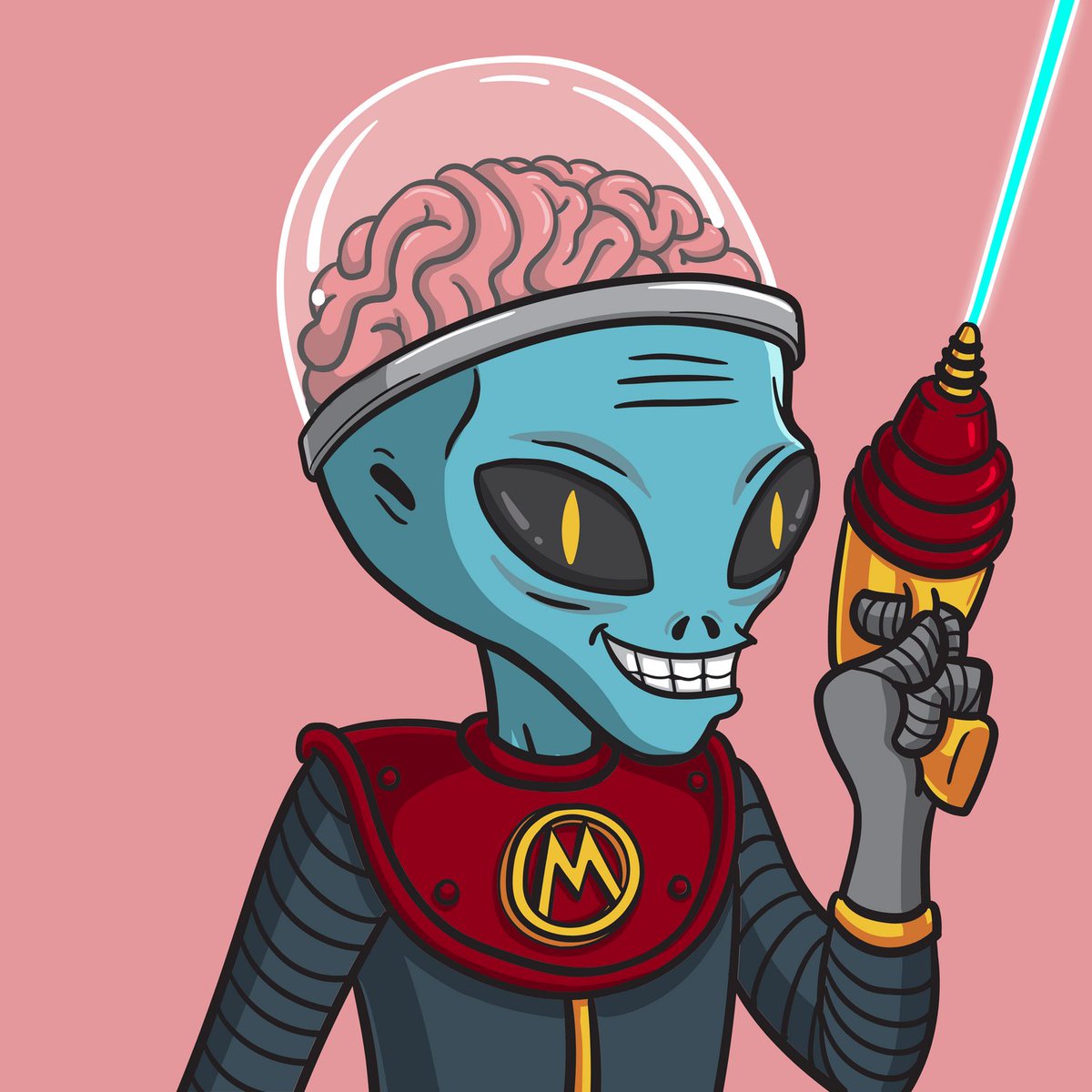 RazaakNayar's tweet photo. Finally did it, my forged Brain Invader. @SaveMartiansNFT
#MarsStrong #STMForge #nft https://t.co/njfFWVHvE8