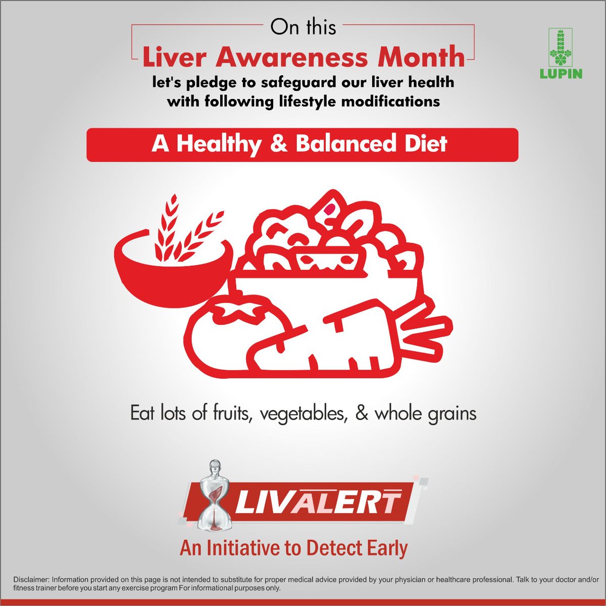 LupinIndia's tweet image. This #LiverAwarenessMonth, Lupin is with you in caring for your liver. 

There are good practices you can follow in order to ensure a healthy lifestyle, and a healthy Liver. 
So let us spread this awareness together so we can all #LivAlert!