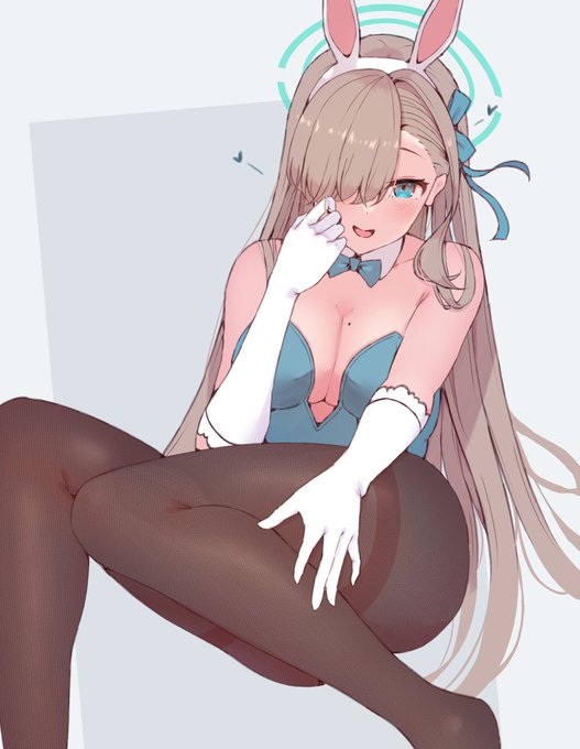 🍣【ブルアカ アスナ(バニーガール)】何して遊ぼっかって言われたい、言われたくない? #ブルアカ 