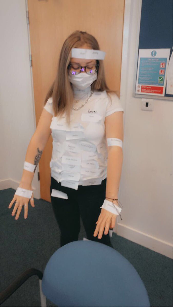 Really enjoyed today’s biology seminar as a human sticker model 😁 #PUNC21 #Biology <a href="/PlymUni/">University of Plymouth</a>
