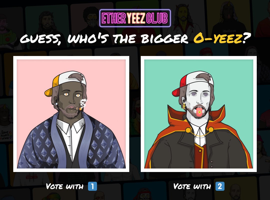 Dear brothers &amp; sisters,

winner #4 of 🎭O-Yeez Battle Daily Competition was announced on our Discord.

O-Yeez Battle #5 is LIVE, join here: discord.gg/4R3X85DtWn

🌐etheryeezclub.com
#NFT #NFTCommunity