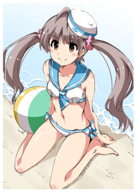 #秋だけどまだ全然暑いので水着絵再掲してもいい 