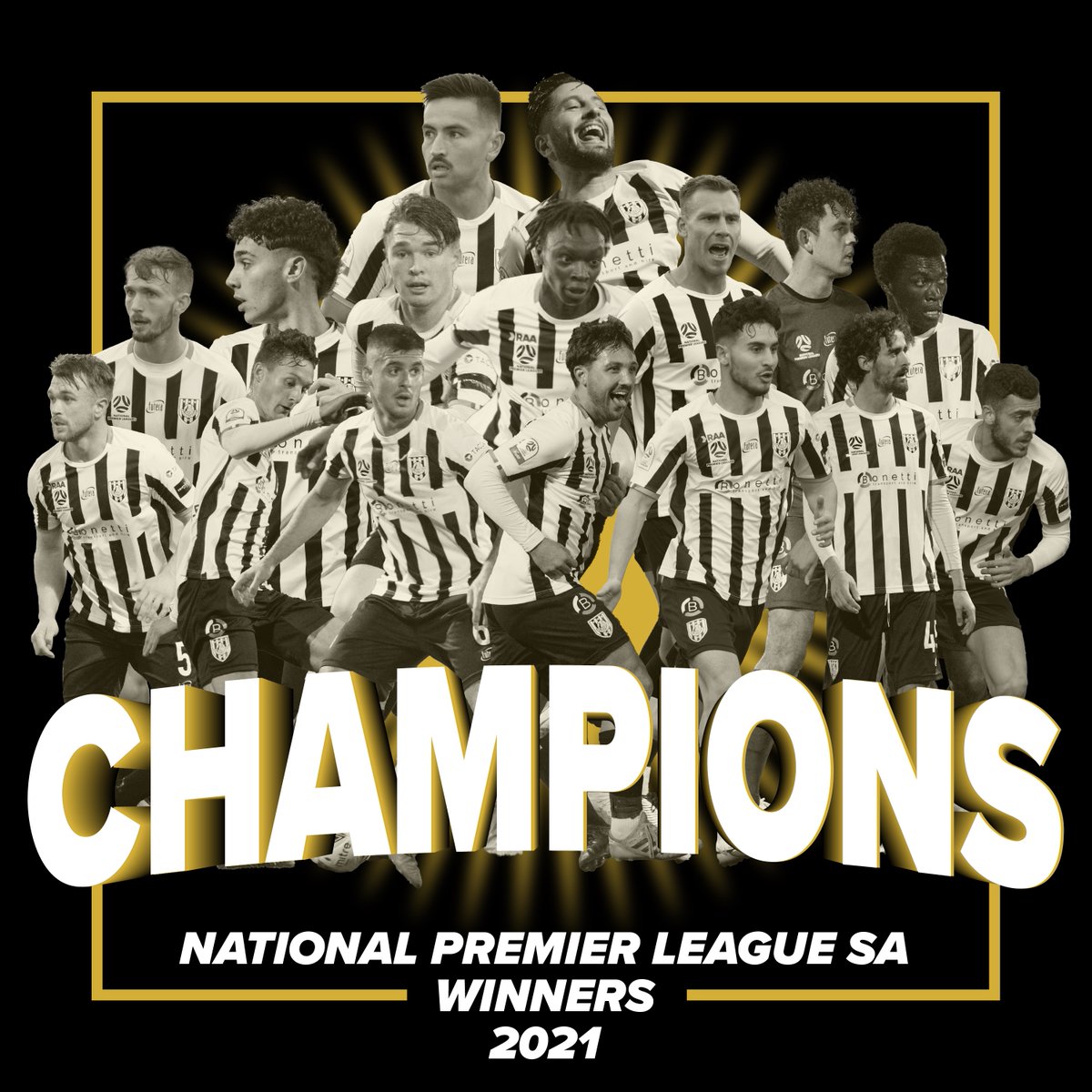AdelaideCityFC's tweet image. CHAMPIONE CHAMPIONE OLE OLE OLE!!!

CITY WIN 3-2 ON PENALTIES!!!

⚫️⚪️

#ThisIsOurCity #NPLSA
