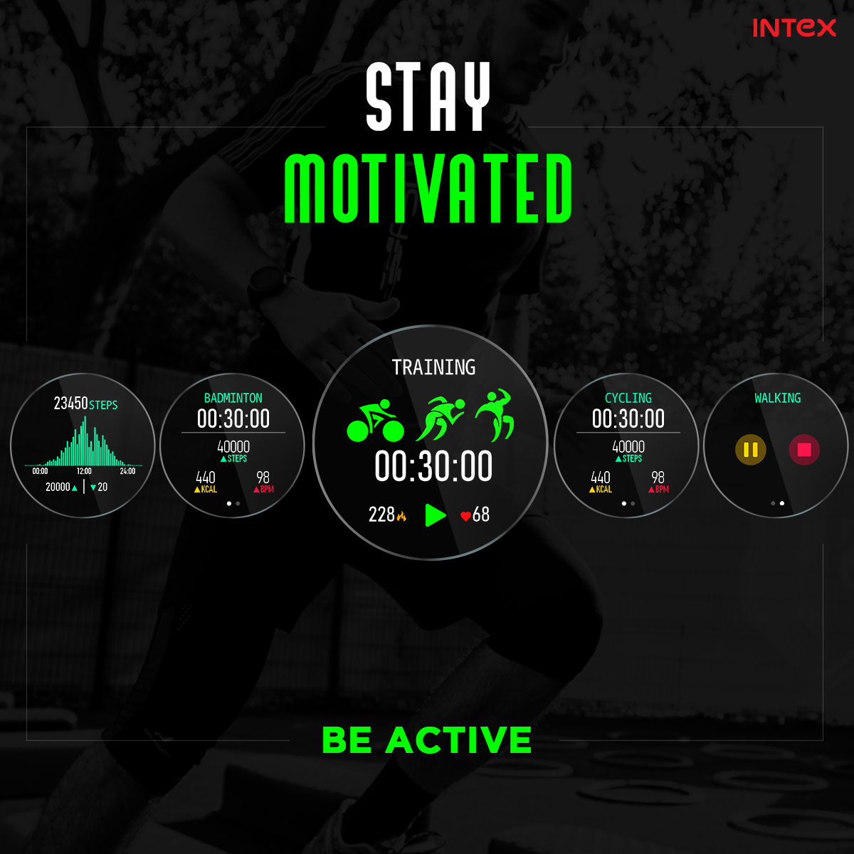 IntexBrand's tweet photo. Stay fit Be healthy : Take care of your body, Itβs the only place you have to live. #comingsoon
#intexaholic #IntexBrand #smartwatch #newproduct #comingsoon #Smart #INTEX #lifestyle #fitness #health #wellbeing https://t.co/jEFvHVCeW6