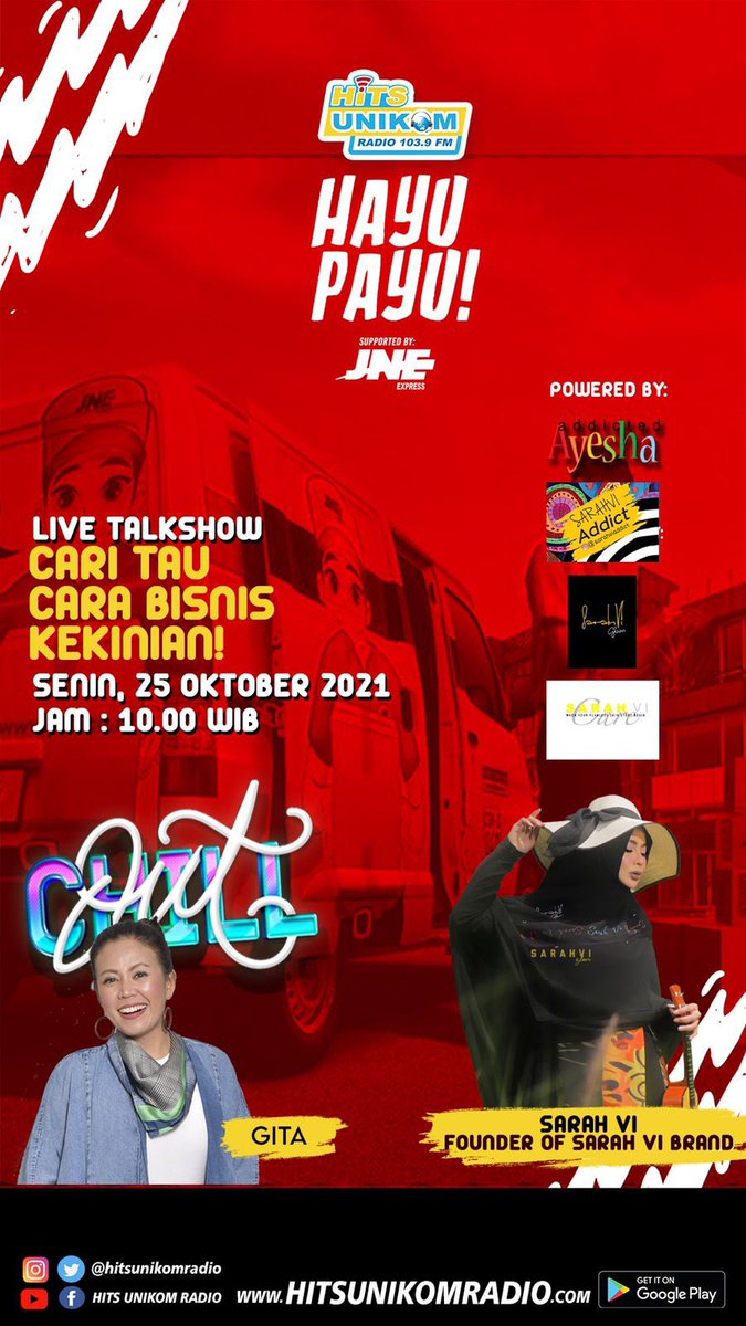 Dont missed it! <a href="/Hitsunikomradio/">103.9 Hits Unikom Radio</a>