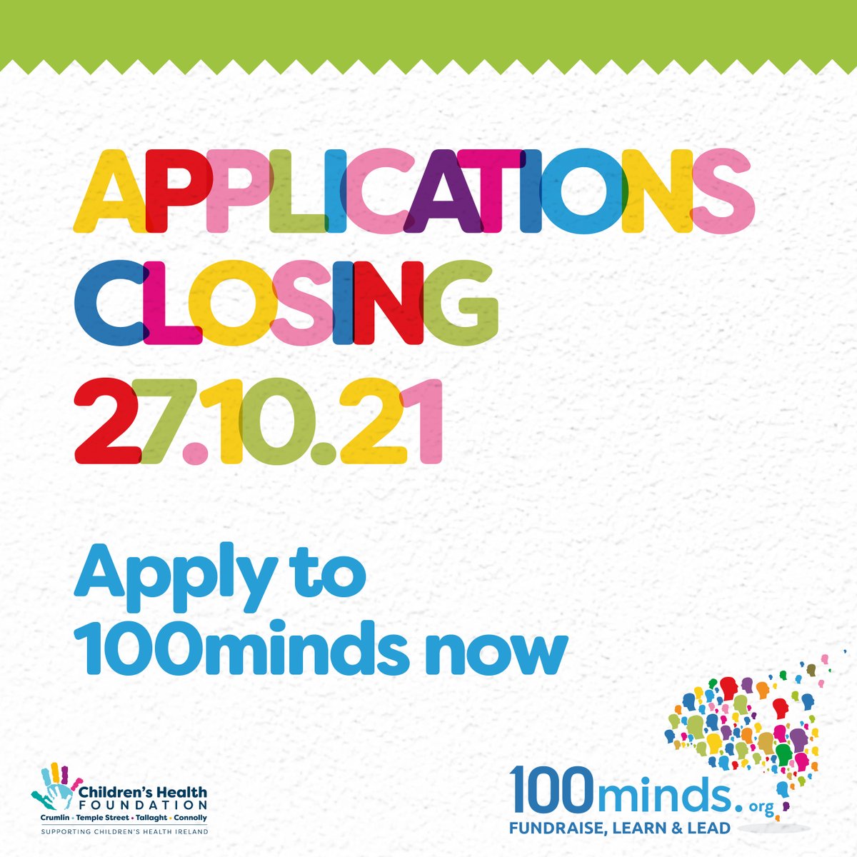 100minds's tweet photo. Calling all third-level students! 
We are recruiting students like YOU to join @100minds. We are looking for enthusiastic &amp; motivated students who fancy a challenge to raise over €1,000 each for sick children in #CHI hospitals💜
Apply now https://t.co/46HKq9Fd1y 
#CharityFairy https://t.co/b0uK8jFTK5
