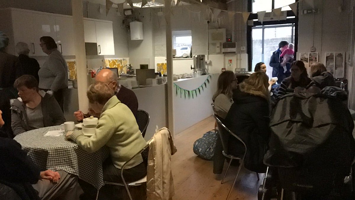 LocalSoc's tweet photo. Community buzzing @southernmalting this morning. Lovely to welcome new people. #heartsinging @WareTownCouncil @EastHerts @Camerados_org @MeetUpMondays @CommCats @HertsACS https://t.co/xM8J180neT