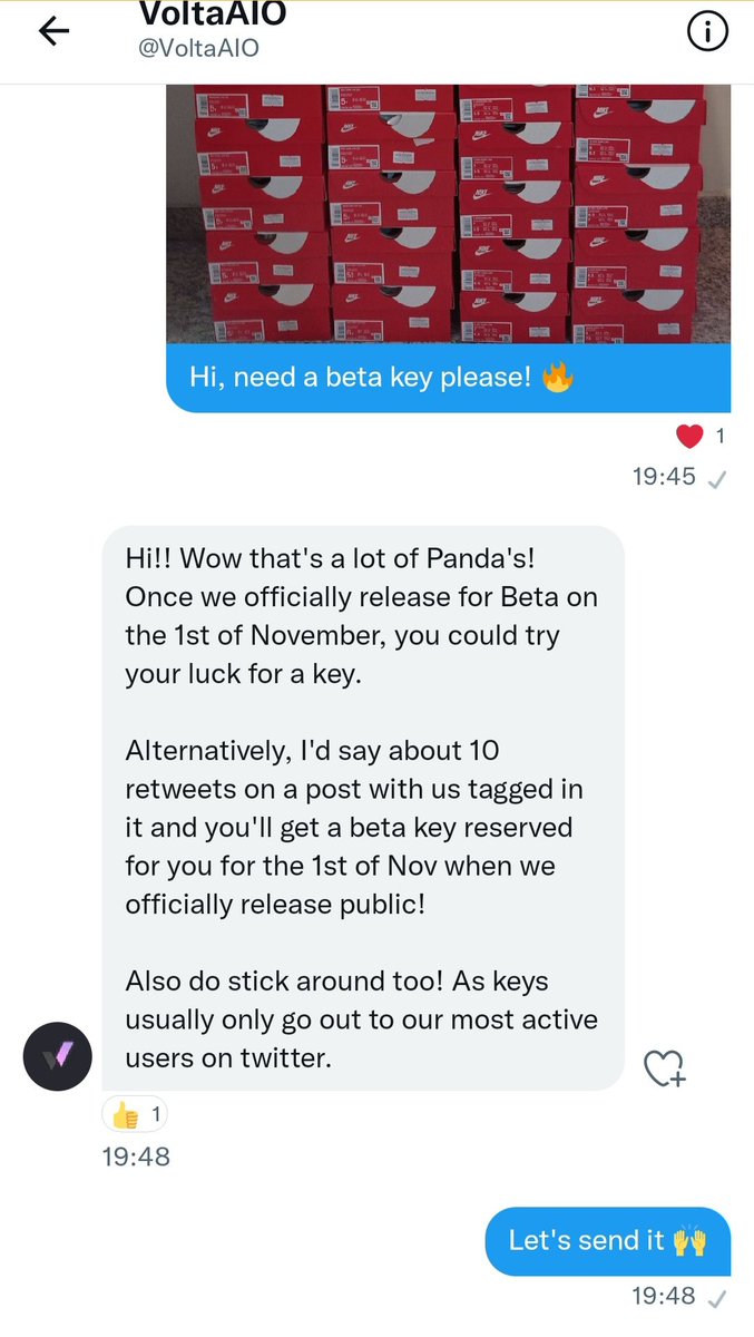 Let's sent it lads 🙌

Retweets will be greatly appreciated 🙏

@VoltaAIO