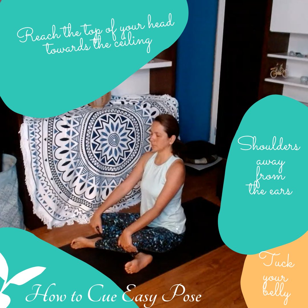 ClemYoga's tweet photo. This was going to be a short video but there is a saying...
"We make plans and God laughs" lol
Well...  I lost my voice so here is my post :)
What other cues do you use for Easy Pose or Sukhasana? https://t.co/bHWH0l4WYw