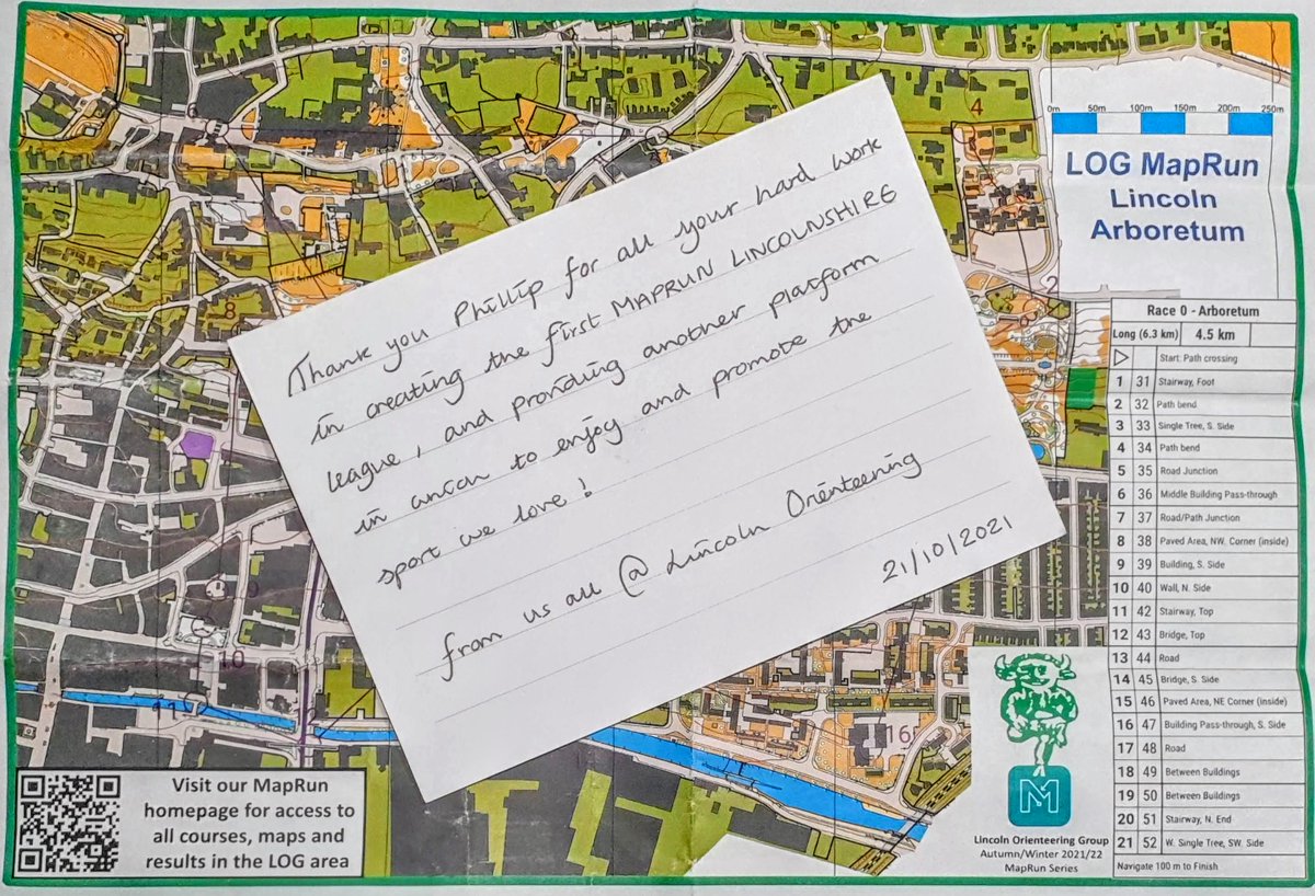 unicarval's tweet photo. We launched the @OrienteeringLOG #MapRun revolution on club night at the Arboretum, conducting a full shakeout ahead of our winter series, ready for novices and seasoned #orienteers alike. A lovely unexpected thank you topped off the evening!
Find out more https://t.co/rCPU91ijQx https://t.co/gojWxqyWO1