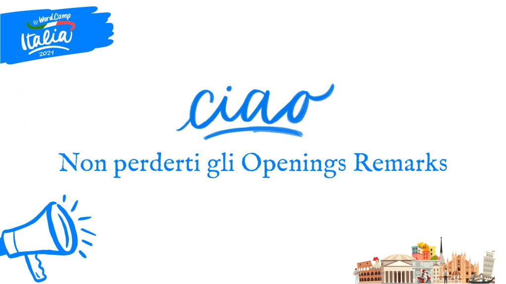 WordCampItalia's tweet photo. ⚡ Ehi... ci siamo quasi... ⚡ Fra pochi minuti inizia il WordCamp Italia 2021 😍 Ti aspettiamo qui👇
https://t.co/s0for4cfxc
#wcit #wcitalia https://t.co/scF0dFoIle