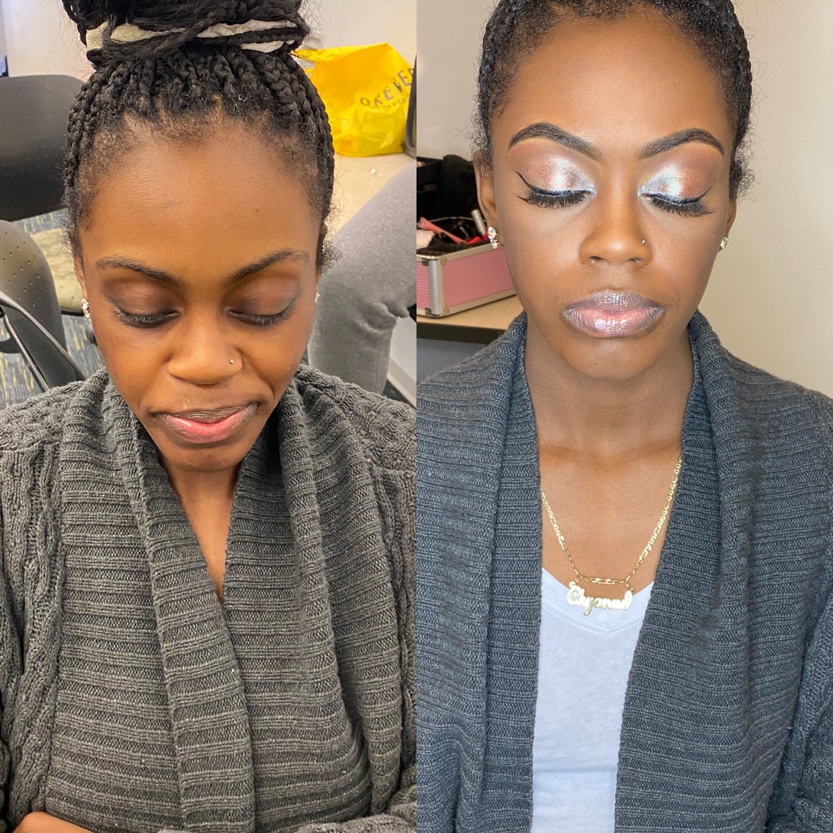 jaz_themua's tweet photo. Ladies book with the best 😍🥵 Text link in bio 🗣.    #ghoe #ncat #uncg #ncat22 #ncat23 #ncat24 #blackmua #supportsmallbusiness #atlmakeupartist #detroitmua https://t.co/gcs14ooSIS
