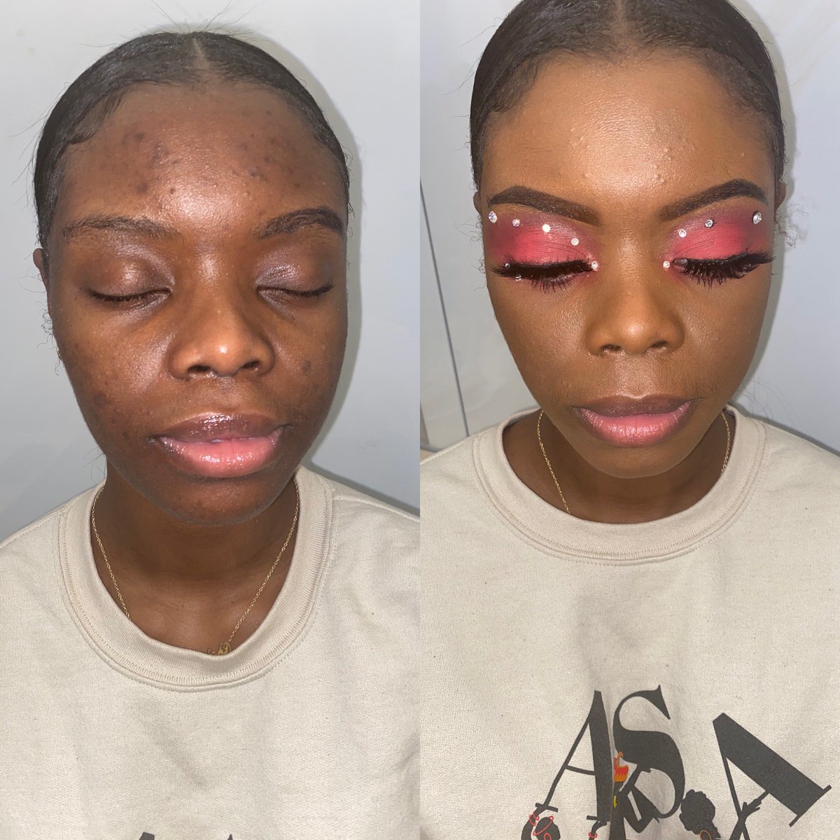 jaz_themua's tweet photo. Ladies book with the best 😍🥵 Text link in bio 🗣.    #ghoe #ncat #uncg #ncat22 #ncat23 #ncat24 #blackmua #supportsmallbusiness #atlmakeupartist #detroitmua https://t.co/gcs14ooSIS