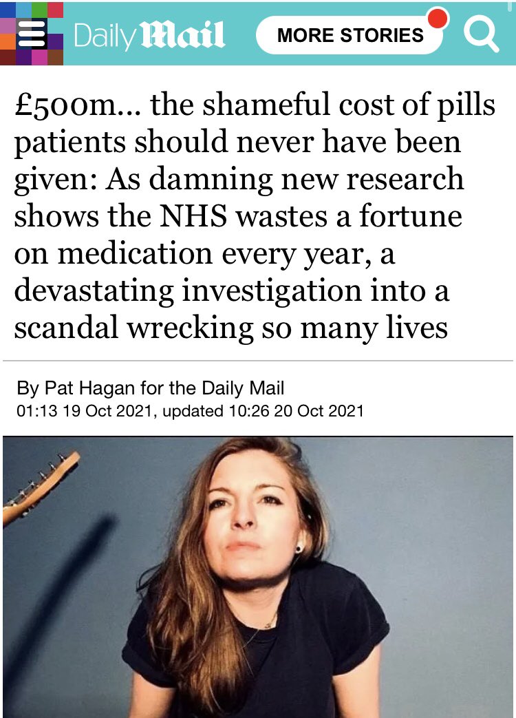 Not the easiest thing to talk about but the truth needs to be told. Ppl are getting harmed just by going to their doctors (NB obv not all doctors and not all medications are “bad” or harmful, but this is happening). #healthcare #nhs #benzodiazepines #dailymail #healthjournalism