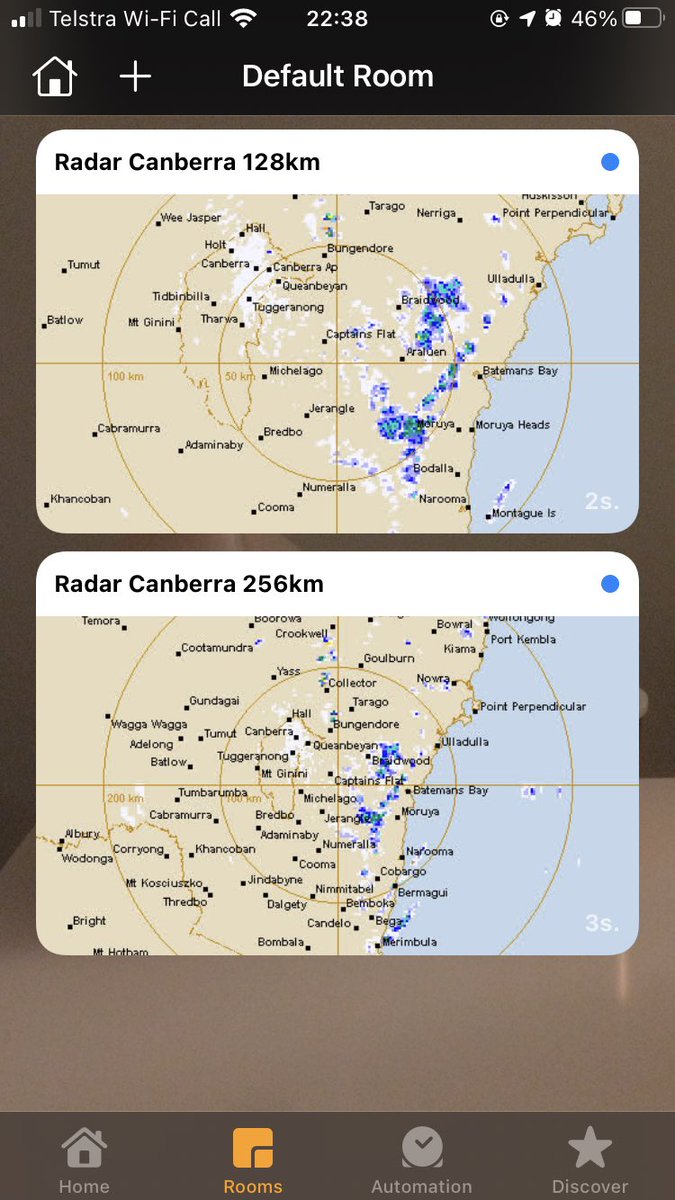 Much Python wrangling later, I now have <a href="/BOM_au/">Bureau of Meteorology, Australia</a> radars showing in HomeKit. Thank you homebridge!