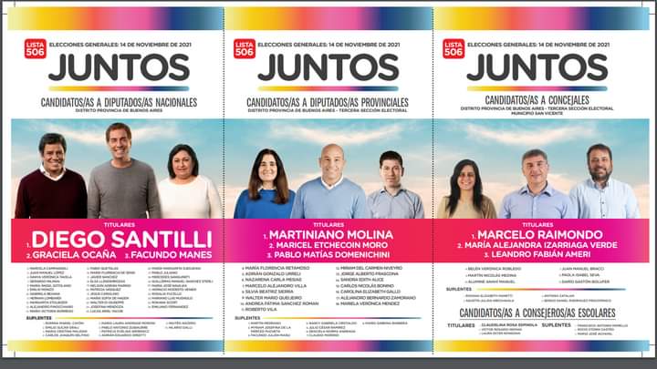 MarceRaimondoOK's tweet photo. El 14 de noviembre:
@diegosantilli
@ManesF
@gracielaocana Diputados Nacionales 

@YoSoyMartiniano @metchecoin @pmdomenichini 
Diputados Provinciales.

Concejales San Vicente: Marcelo Raimondo; @Alejandra Izarriaga @YankeAmeri
 
#Juntos 
#masjuntosquenunca 
#Hacemos 
#SanVicente https://t.co/lHWUiESHfe