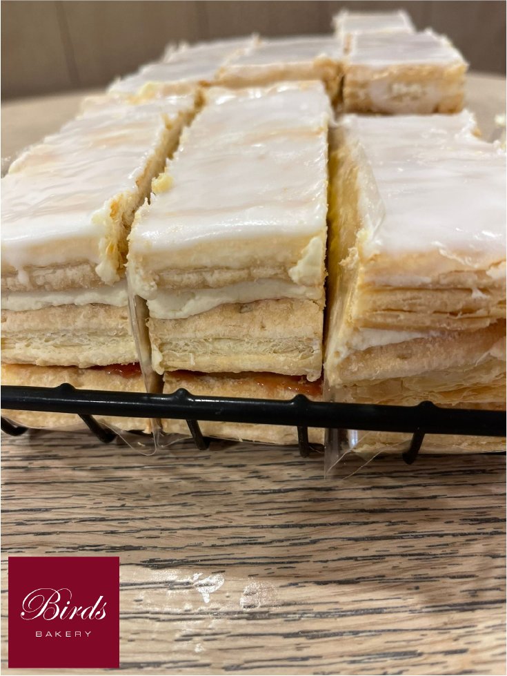 birdsbakery's tweet photo. We love our cream slices, have you tried one yet? There’s still time today! They go perfectly with a coffee.
https://t.co/lSrHu4yDAA
#birdsbakery #bakery #cream #creamslice https://t.co/UpFYziqLH1