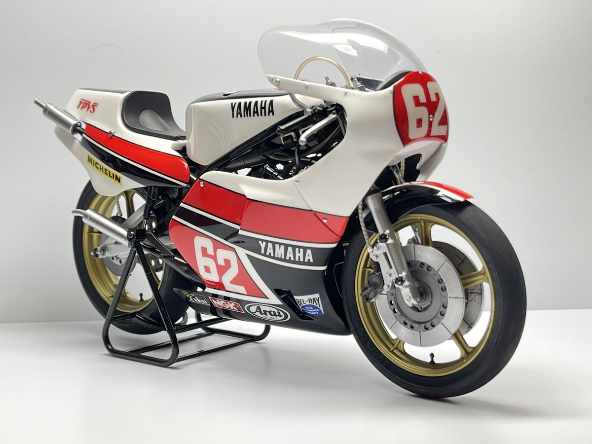 ろ*む様 1/24 YAMAHA ヤマハ TZ500 汚れた英雄 北野晶夫 平忠 🔸汚れた英雄 #62 AKIO KITANO YAMAHA TZ500 お疲れ様です😊 ようやく