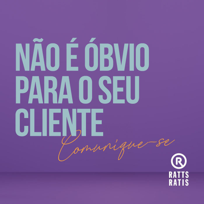 rattscom's tweet photo. Já pensou que a forma como você se comunica pode ser mais simples? Comece falando o que é óbvio pra você, afinal, o que é óbvio pra você não é óbvio para os seus clientes!

#rattsratis #vempraratts #rattscom https://t.co/qL8cxxF7zz