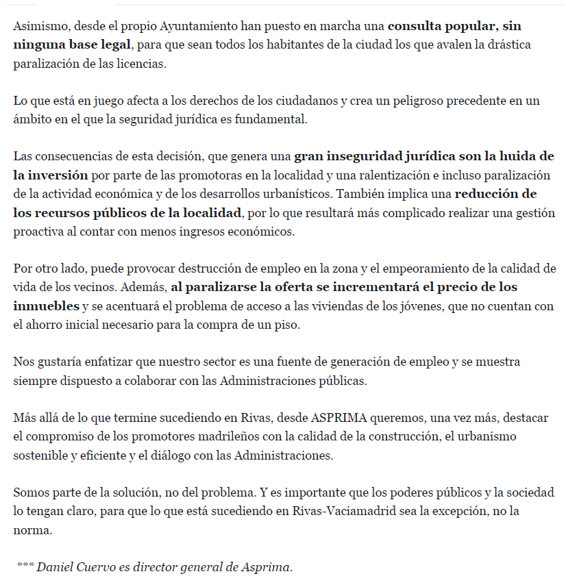 JaramaInmo's tweet photo. #Rivas y la inseguridad jurídica en el urbanismo.
Vía @elespanolcom @ASPRIMAdrid @DCuervoI https://t.co/ger1f4dBxS
