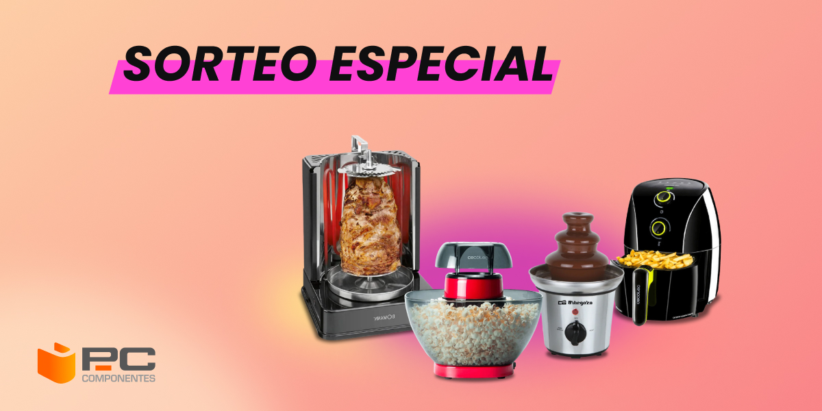 🌯¡SORTEAZO! ¡ÚLTIMAS HORAS!🌯

😎 Llévate este PACK ESPECIAL de PcComponentes compuesto por:

🥙 Máquina de kebab
🍟 Freidora de aire
🍿 Palomitero
🍫 Fuente de chocolate

1⃣ RT🔃 y síguenos
2⃣ Comenta con #PcComponentesTieneDeTodo diciendo qué premio usarías primero
