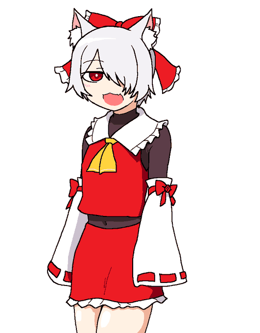 腋巫女神奈くん…
 #獣乃お絵かき 