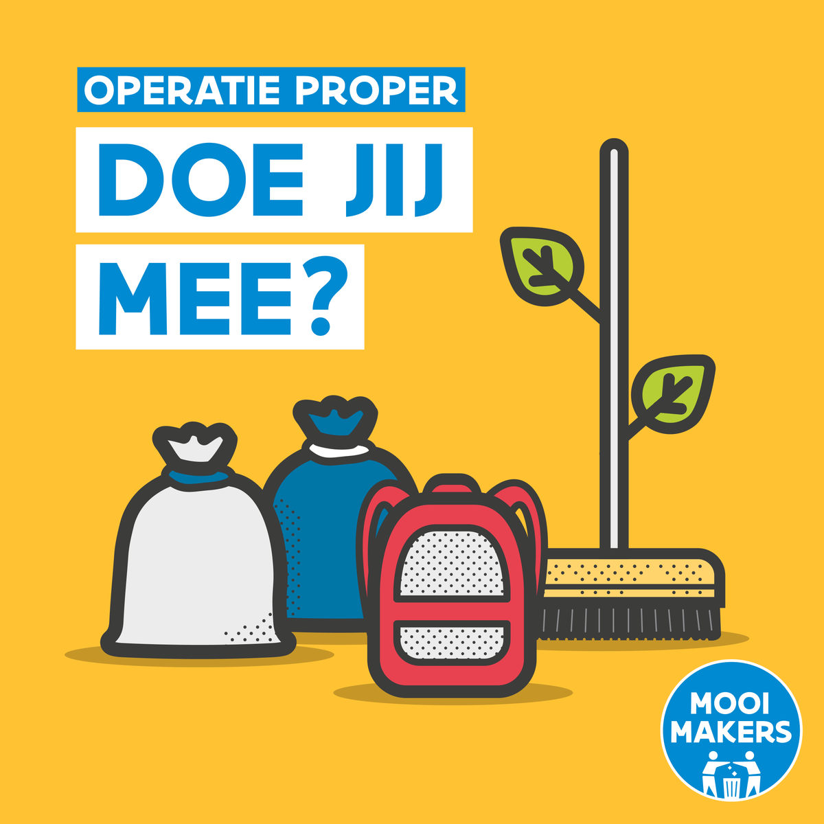 StadDeinze's tweet photo. 🍀 Ga jij met je school of jeugdvereniging voor een propere buurt?
👉 Doe dan mee met Operatie Proper! Schrijf je in vóór 1 november.
🎁 Je krijgt niet alleen een propere omgeving, maar ook een beloning!
➡ Meer info op https://t.co/AWEglSvA1C
#Mooimakers #OperatieProper https://t.co/iVid6vIbjk