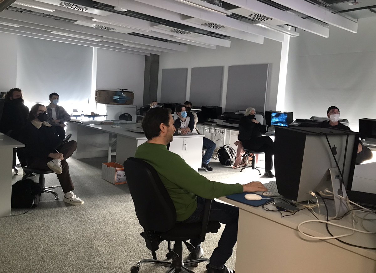 Delighted to have TU Dublin Photography graduate Brian Cregan in to speak to fourth years today. Brian was speaking about his many #community-based photography projects, especially his work with young people in our print room.