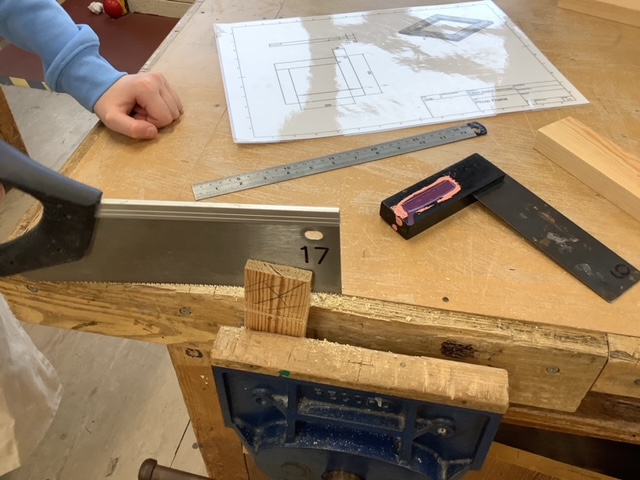 SouthCravenSch's tweet photo. Our Design and Technology Club members have been working on making a timber frame! The final product will house a laser cut mirror. Students are building experience and skills using a range of workshop tools and measuring devices. #ExploreDesignCreate https://t.co/Y6jl3QhOiY