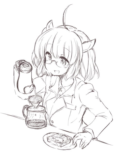 #きりたんキラキラ金曜日 今日はドリップコーヒーの日なんだそうな 