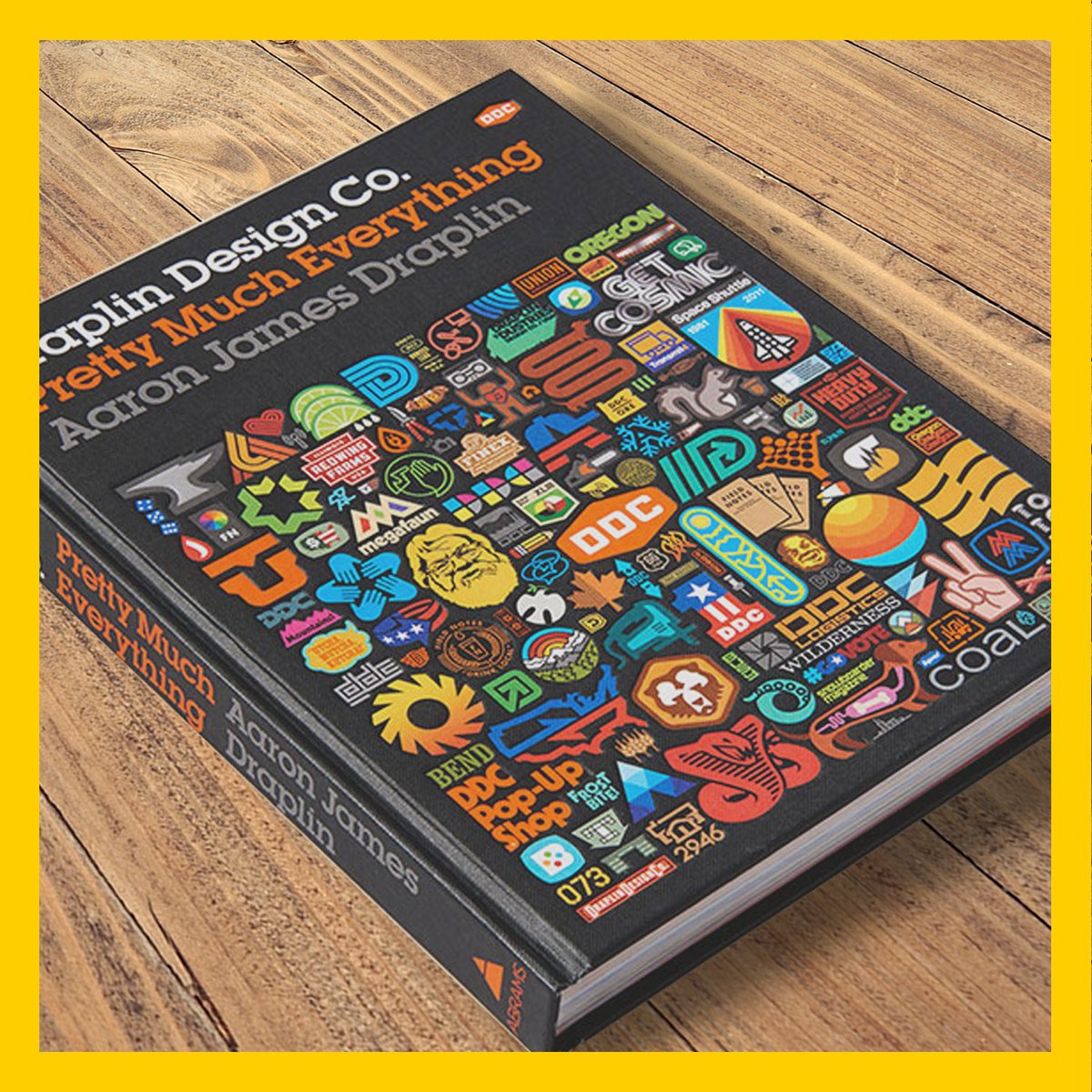 ️'Pretty Much Everything' by Aaron Draplin is a Maverick studio favourite. It is brimming with countless examples of his influential work, ranging from logo designs to snowboard graphics, and insights into Draplin's career path.

#graphicdesign #design #art #illustration
