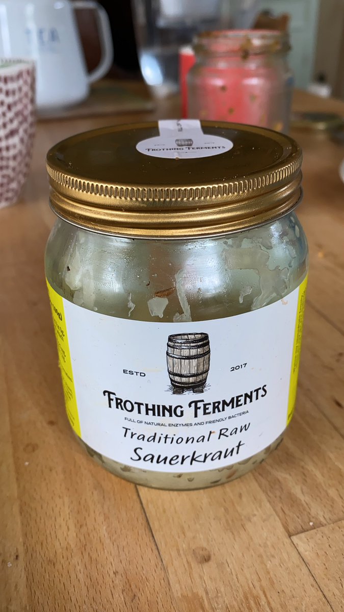 mickkellygrows's tweet photo. Absolutely LOVE this @Frothingferment sauerkraut - eat it straight from the jar. Beautiful sour flavour.. available in @ArdkeenQFS https://t.co/6lIN5kamCG