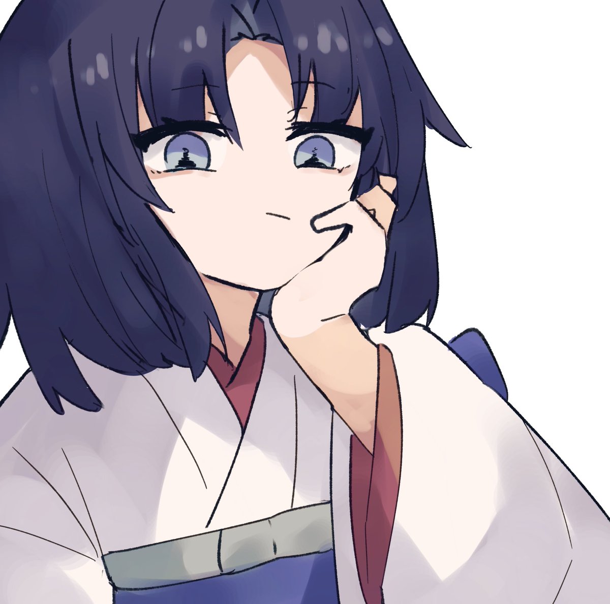 両儀式(空の境界) 「じっ 」|の・あみゅるのイラスト