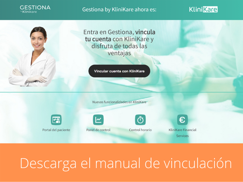 SGestiona's tweet photo. Descárgate el manual para vincular tu cuenta de Gestiona con KliniKare 
https://t.co/FIkTrYubQ4 https://t.co/tXZ2UpijRi