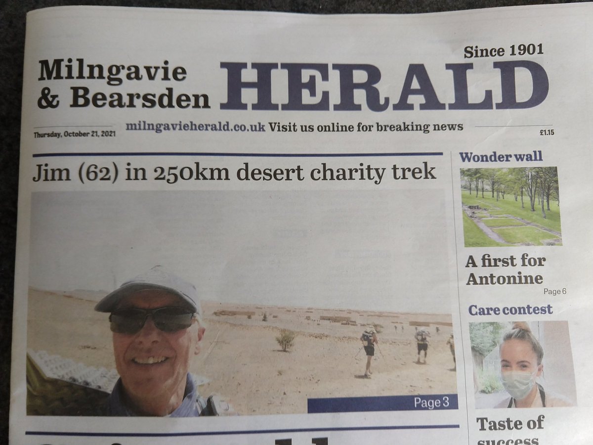 HOLD THE FRONT PAGE! We've got @JimMcaneny in the @MBHerald1 today talking about his #MarathonDesSables experience! @scotathletics @UltraRunDMC @jillamena13 @lindasinclair