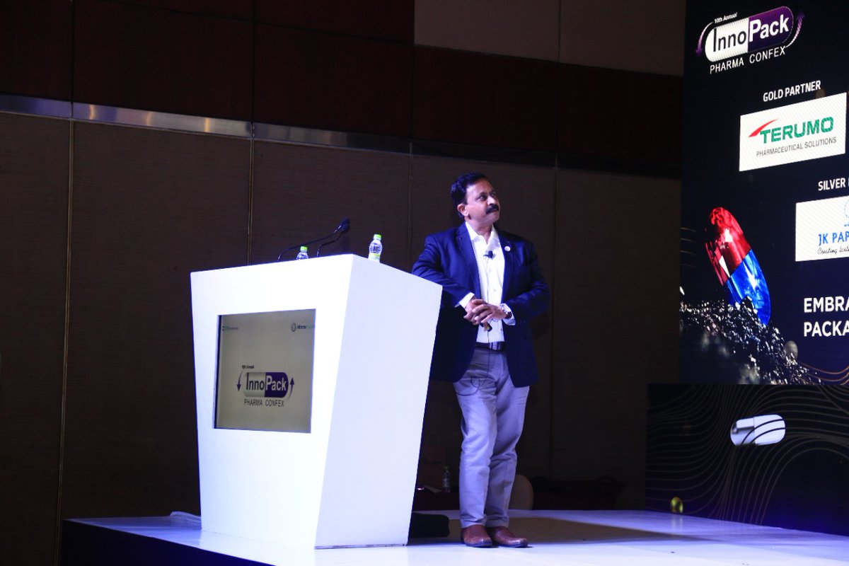 InnoPackPharma's tweet photo. K N Ramaprasad, National Sales Director, Antares Vision India Pvt. Ltd shared insights on Antares Vision Group, Innovation enabler with Power of technology at the 10th Annual InnoPack Pharma Confex held at Novotel &amp; HICC Complex, Hyderabad.

#InnoPack #InnoPackPharmaConfex https://t.co/0YeiEs0ZqB