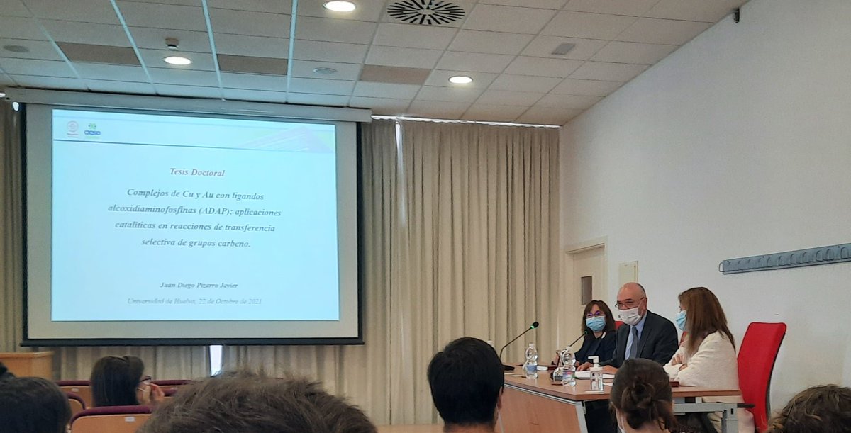 CIQSO_UHU's tweet photo. Congratulations to the new Doctor Juan  D. Pizarro @juandy_18!!! 
 
Congrats also to his PhD supervisors Prof. Pedro J. Pérez @PedroJPerez65 and  Dr. Manuel R. Fructos-Vázquez @CIQSO_UHU @DoctCyT_uhu @UniHuelva https://t.co/fmJ0t2RDNA