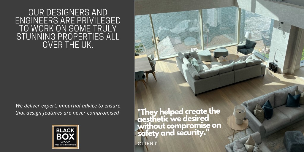 blackboxsec1's tweet photo. There's no reason to compromise on the look and design of your build, whether it's a residential property or a high spec commercial space

Our experts will ensure that the #fire and #security systems are sympathetic to your plans &amp; tailored to your needs

https://t.co/OOwRii4H4V https://t.co/qNOeDQsU6S