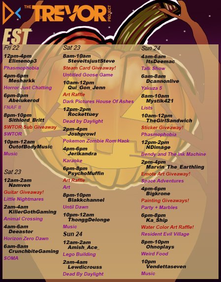 MeSharkk_'s tweet photo. This amazing event starts today, hope to see you all there!!! I stream at 4pm Est today

https://t.co/4Di8jIj4Sf 

#charity #thetrevorproject #Halloween 
#twitch #datcom https://t.co/v3MvI77Rk7