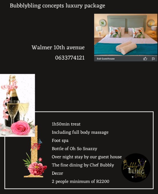 Bubblybling concepts would like to give @Lona047  a package for 2 nights whenever she visits Port Elizabeth<a class="tags" target="_blank" title="On Twitter" href="/?out=eyJ0eXAiOiJKV1QiLCJhbGciOiJIUzUxMiJ9.eyJpYXQiOjE3MjU1MTM2NjksImlzcyI6InR3cG9ybnN0YXJzLmNvbSIsIm5iZiI6MTcyNTUxMzY2OSwiZXhwIjoxNzU3MDQ5NjY5LCJyZWRpcmVjdF91cmwiOiJodHRwczovL3R3aXR0ZXIuY29tL0xvbmEwNDcifQ.O04kpk5nQwA-_JGPkKT6-fRclyFb5qKWyA5xvtINqqky51aSTGgkBbbVq39Q8ubmIDzRcQOdkREr5nm7xZb3gQ">@Lona047</a><a href="/tag/lonalinamandlabawuti"class="tags"><span>#lonalinamandlabawuti</span></a><a href="/tag/donationszikaboy"class="tags"><span>#donationszikaboy</span></a>