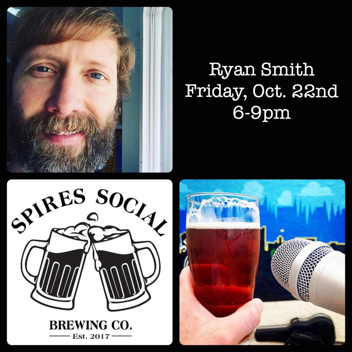 SpiresSocial's tweet photo. Hey, hey, hey, itโs Friday!!!
Live music tonight 6-9p: @ryansmithonline
Food cart 5-8p: Dโs Street Eats
#cbusmusic #acousticartist #streeteats #cbusfoodtrucks #cbusfood #beerfriday #beerinspires #craftbeerstagram https://t.co/mbg3ccm8OO